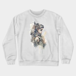 Steampunk Water Colour Woman - V1.02 Crewneck Sweatshirt